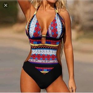 Bohemian one piece swimsuit in size extra large